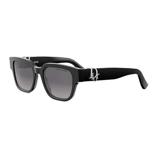 Kính Mát Nữ Dior Sunglasses Oblique S1I 10A1 Black/Grey Màu Đen Xám