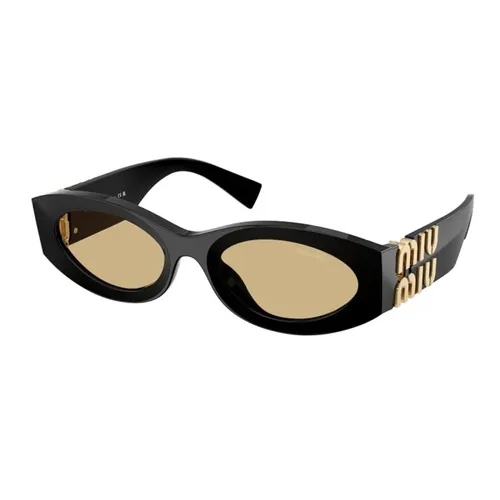 Kính Mát Nữ Miu Miu Sunglasses Woman 0MU 11WS 16K10R Black Màu Cam - Đen