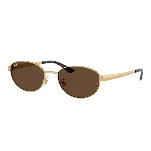 Kính Mát Unisex Rayban Sunglasses 0RB3774D 001/7355 Màu Nâu/Gold