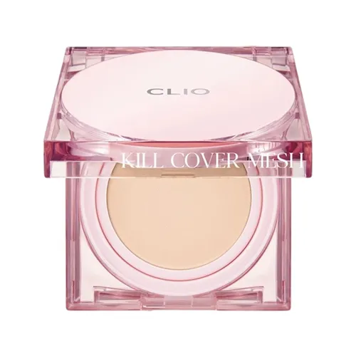 Phấn Nước Cushion Clio Kill Cover Mesh Glow SPF 50+, PA++++ Tone Lingerie 15g x 2 (Kèm Lõi)