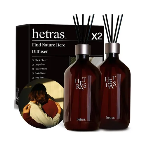 Set 2 Chai Tinh Dầu Nước Hoa Khuếch Tán Hương Thơm Hetras Hug Soap (500ml x 2)