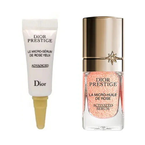 Set Dưỡng Da Dior Prestige (Micro-Huile De Rose Serum 5ml + Le Micro De Rose Yeux Eye 3ml)