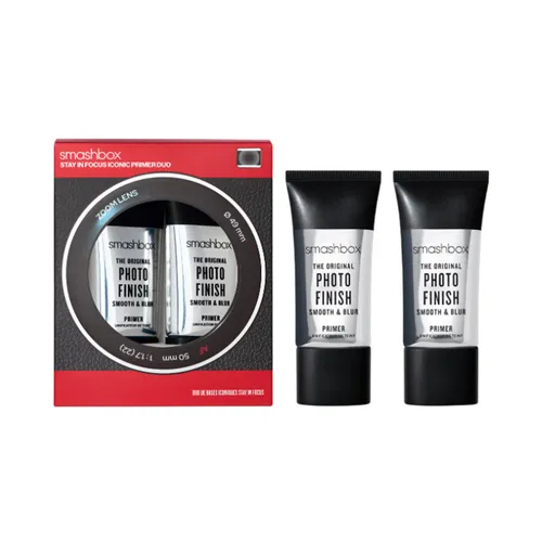 Set Kem Lót Smashbox The Original Photo Finish Smooth & Blur Primer (2 x 30 ml) - Kem Lót Cao Cấp Dưỡng Da, Lớp Nền Hoàn Hảo, Siêu Mịn Màu