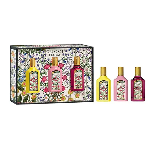 Set Nước Hoa Nữ Gucci Mini Flora EDP Set 3 Món (3 x 5ml)