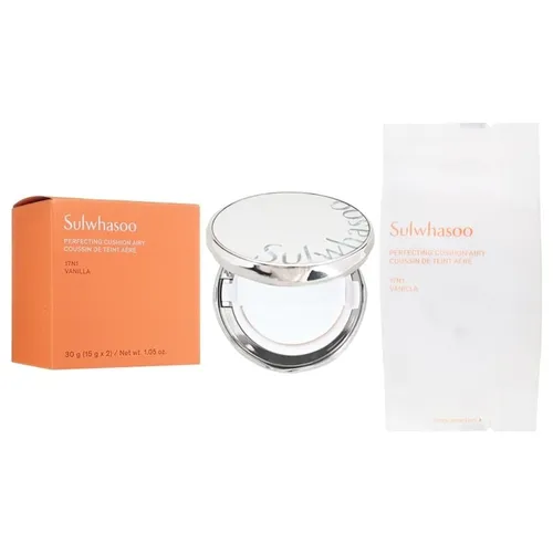 Set Phấn Nước Sulwhasoo Perfecting Cushion Coussin Airy + 1 Lõi Refill Tone 17N1 Vanila