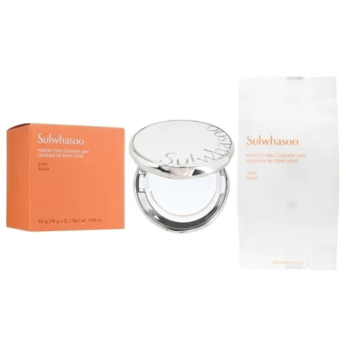 Set Phấn Nước Sulwhasoo Perfecting Cushion Coussin Airy + 1 Lõi Refill Tone 23N1 Sand