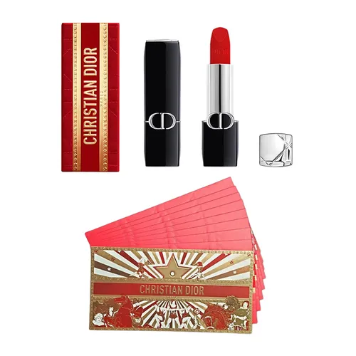 Set Son Dior&nbsp;Rouge Dior Limited Edition Lunar New Year 2026 (Dior 999 + 8 Bao Lì Xì + Túi Giấy)