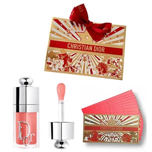 Set Son Dưỡng Dior Addict Lip Glow Oil 012 Rosewood Màu Hồng Gỗ + 8 Bao Lì Xì Dior + Túi Giấy