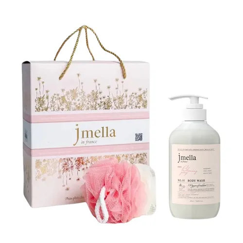 Set Sữa Tắm Cấp Ẩm Mịn Da Jmella In France No.01 Blooming Peony Body Wash 3 Món