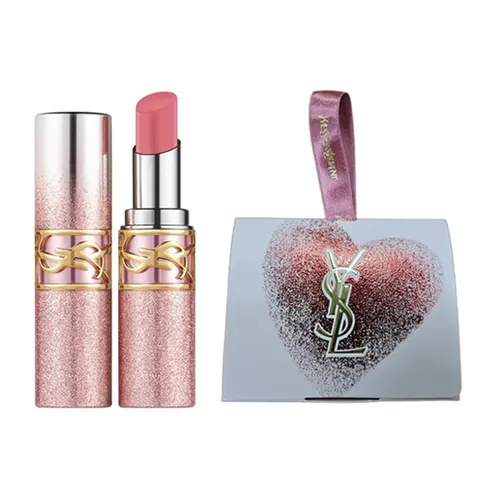 Son Dưỡng Yves Saint Laurent YSL Loveshine Candy Glow 44b Valentine's Limited Edition Màu Hồng Đất (Kèm Túi Giấy)