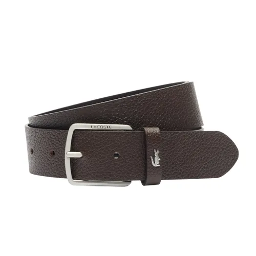 Thắt Lưng Nam Lacoste Grained Leather Belt RC4090 028 Màu Nâu Đậm Size 95