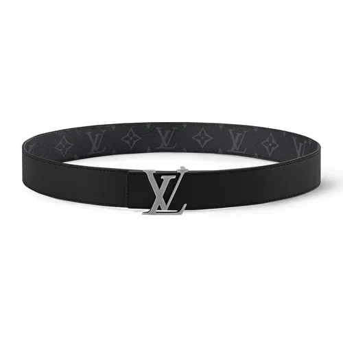 Thắt Lưng Nam Louis Vuitton LV M4484S Initiales 35mm Reversible Belt Màu Xám Đen Size 95