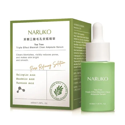 Tinh Chất Tràm Trà 3 Tác Động Naruko Tea Tree Triple Effect Blemish Clear Ampoule Serum 30ml
