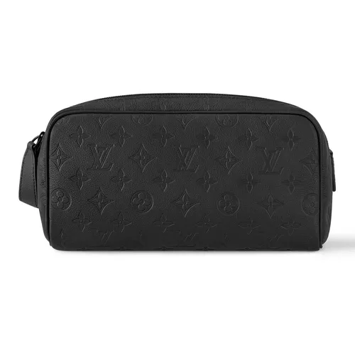 Túi Cầm Tay Nam Louis Vuitton LV Dopp Kit M12645 Màu Đen