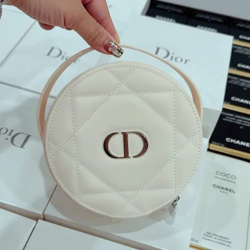 Túi Cốp Đựng Mỹ Phẩm Gift Dior Vanity Case (Tròn)