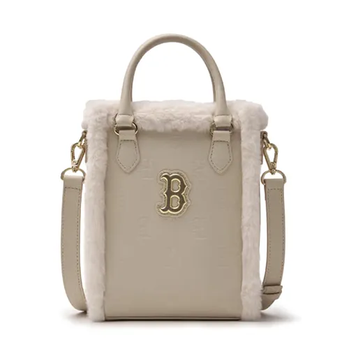 Túi Đeo Chéo MLB Kids Classic Monogram PU Embossed Mini Tote Bag 7ACRM0946-43BGL Màu Beige