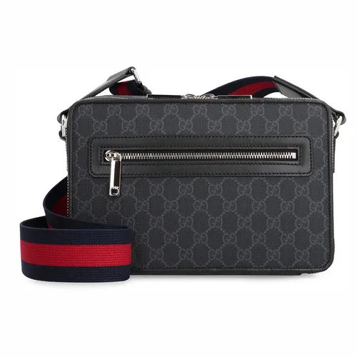 Túi Đeo Chéo Nam Gucci Borsa A Tracolla GG Media 822072FADJA_1042 Màu Xám Đen