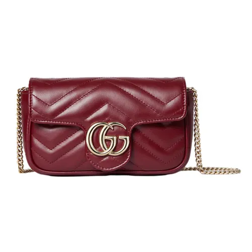 Túi Đeo Chéo Nữ Gucci GG Marmont Rosso Ancora Đỏ - Phong Cách Sang Trọng và Tinh Tế, Chất Liệu Da Cao Cấp, Phụ Kiện Thời Trang Xinh Xắn
