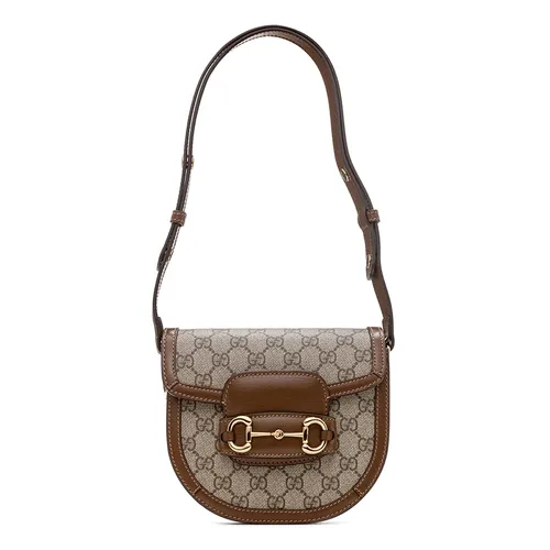 Túi Đeo Chéo Nữ Gucci Horsebit 1955 Mini Bag Màu Be Nâu
