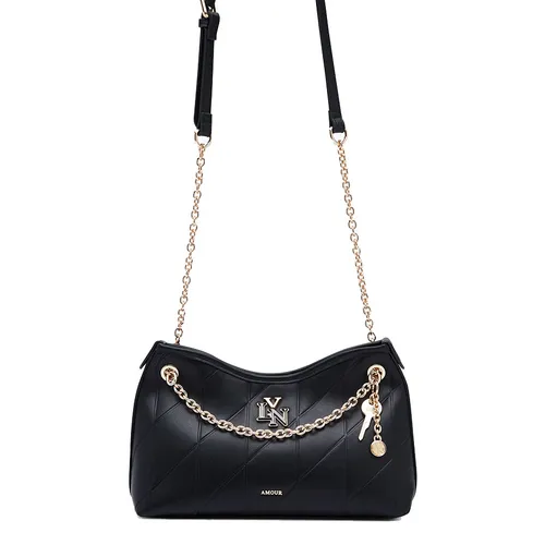 Túi Đeo Chéo Nữ Lyn Gastonica M Crossbody Bag - Black L26CBWA155Màu Đen