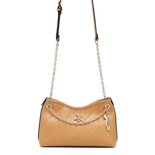 Túi Đeo Chéo Nữ Lyn Gastonica M Crossbody Bag - Light Brown L26CBWA155 Màu Nâu