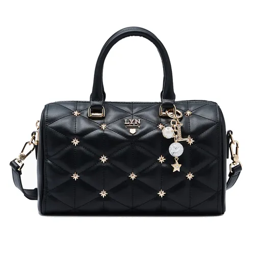 Túi Đeo Chéo Nữ Lyn North Buton Star Duffle M Handbag - Black L25FBWA114 Màu Đen