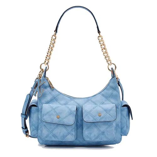 Túi Đeo Chéo Nữ Lyn Renny M Shoulder Bag - Blue Variation 2 L26CBWA085 Màu Xanh Blue