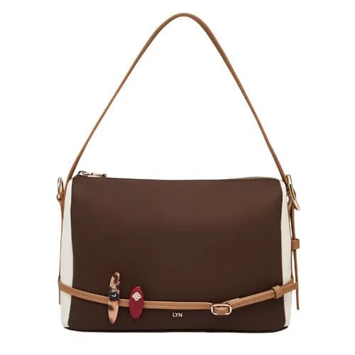 Túi Đeo Vai Nữ Lyn Ai Shoulder Bag L26CBWA061 Dark Brown Màu Nâu