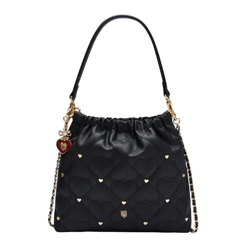 Túi Đeo Vai Nữ Lyn Monet Cher Infinite Shoulder Bag L26CBWA125 Black Màu Đen