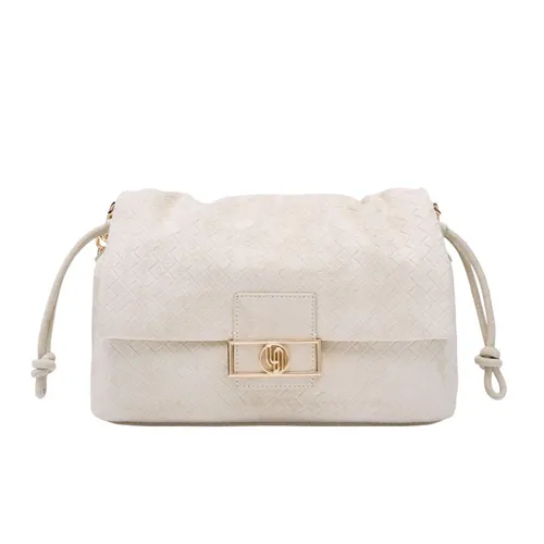 Túi Đeo Vai Nữ Lyn Montana Infinite M Shoulder Bag L26CBWA063 Ivory Màu Trắng