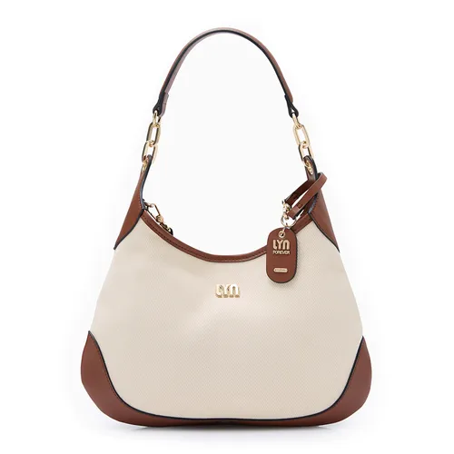Túi Đeo Vai Nữ Lyn Neva Hobo Crossbody Bag - Beige L26CBWA099 Màu Nâu Be