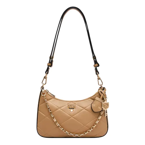 Túi Đeo Vai Nữ Lyn Re-Edit Rosee Emb S Shoulder Bag L26CBWA122 Brown Màu Nâu