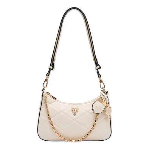 Túi Đeo Vai Nữ Lyn Re-Edit Rosee Emb S Shoulder Bag L26CBWA122 Ivory Màu Trắng