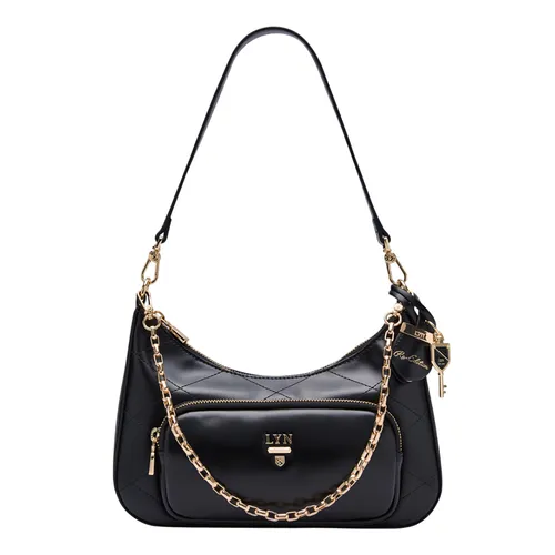 Túi Đeo Vai Nữ Lyn Re-Edit Rosee Quilt M Shoulder Bag L26CBWA121 Black Màu Đen