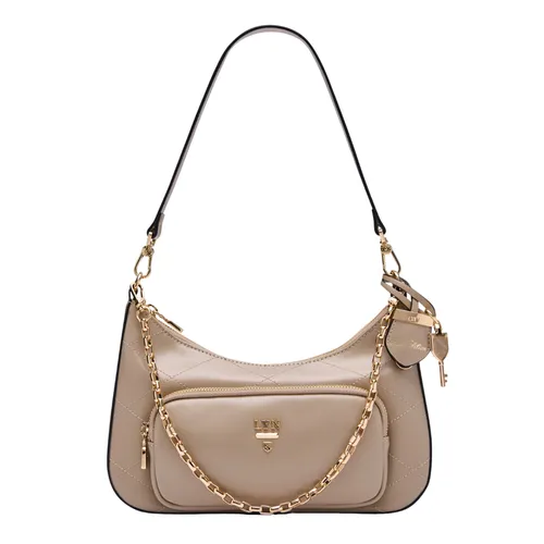 Túi Đeo Vai Nữ Lyn Re-Edit Rosee Quilt M Shoulder Bag L26CBWA121 Taupe Màu Nâu