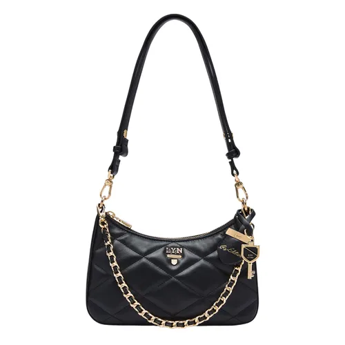 Túi Đeo Vai Nữ Lyn Re-Edit Rosee Quilt S Shoulder Bag L26CBWA123 Black Màu Đen