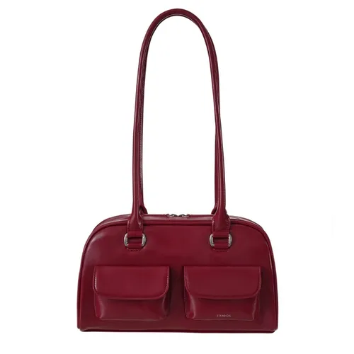 Túi Đeo Vai Nữ Stand Oil Chubby Bag Red Wine Màu Đỏ Rượu