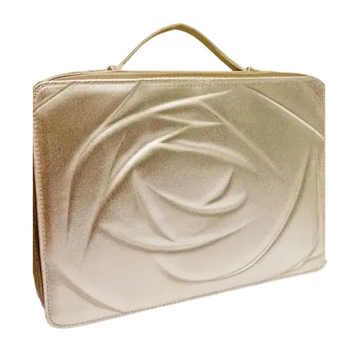 Túi Đựng Đồ Mỹ Phẩm Nữ Lancôme Holiday Beauty Box Màu Vàng Gold