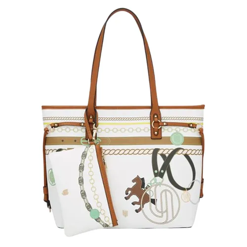 Túi Tote Nữ Lyn Arizonia Infinite I Bag L26CBWA080 Màu Trắng Nâu