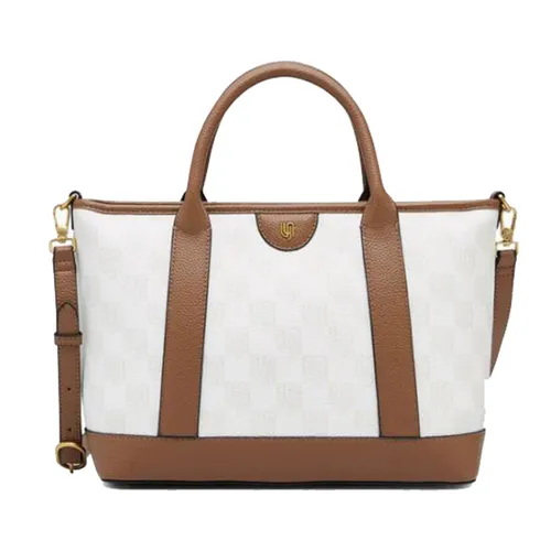 Túi Tote Nữ Lyn Blondie Infinite L Bag Ivory L26CBWA078 Màu Trắng Nâu