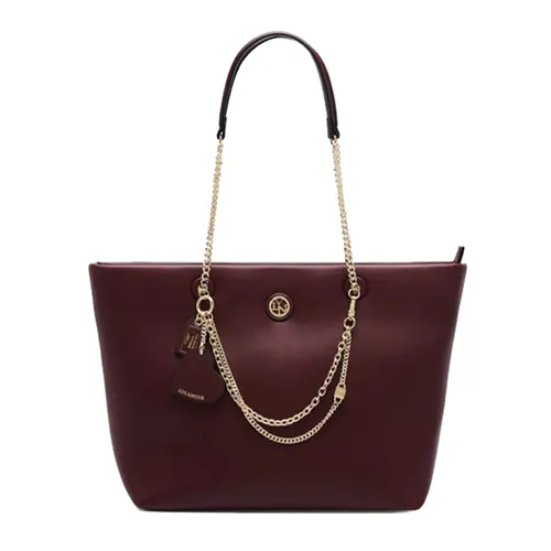 Túi Tote Nữ Lyn Mabel L Shopping Bag Dark Red L26CBWA096 Màu Đỏ Đậm