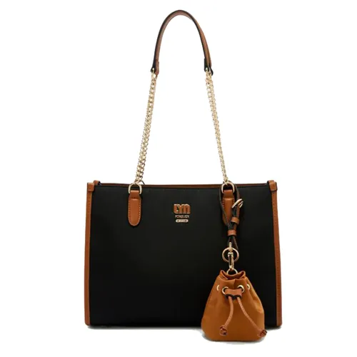 Túi Tote Nữ Lyn Malik L Bag Black LL25FBF039 Màu Đen