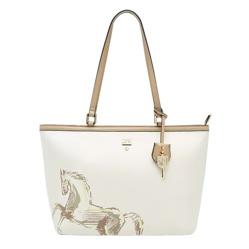 Túi Tote Nữ Lyn Re-Edit Mustang L Tote Bag - Printed Ivory L26CBWA107 Màu Kem