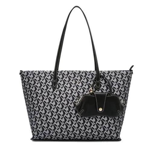 Túi Tote Nữ Lyn Solanory L Bag Black L25FBWA009 Màu Đen Họa Tiết