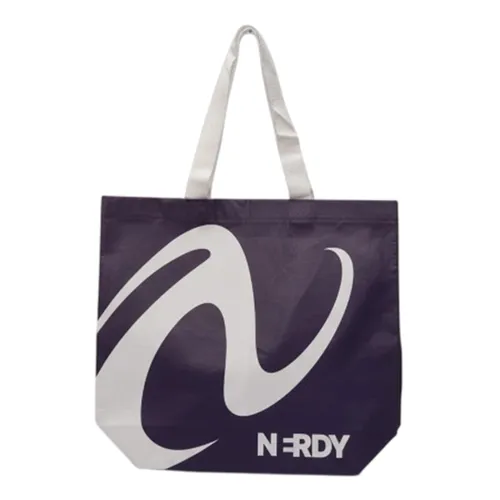 Túi Tote Nữ Nerdy Reusable Bag Dark Purple Màu Tím Đậm