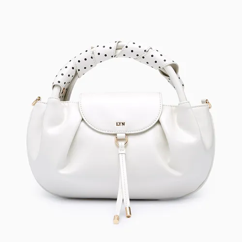 Túi Xách Tay Nữ Lyn Pikkko Top Handle S Handbag - Ivory L26SBWA011 Màu Trắng Kem