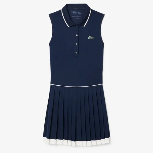 Váy Thể Thao Nữ Lacoste Women's Ultra Dry Tennis Heritage Dress EF8582_HID Màu Xanh Navy Size 38