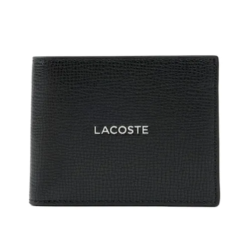 Ví Nam Lacoste Small Ossian Leather Billfold NH5052OI 000 Màu Đen
