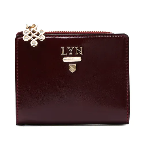Ví Nữ Lyn Re-Edit Bliss Zip Short Wallet - Dark Red L26CWWA041 Màu Đỏ Đậm
