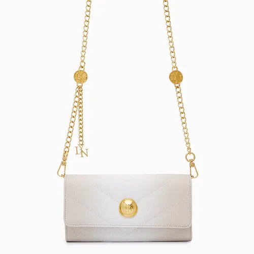 Ví Nữ Lyn Starita Long Wallet On Chain - Biege Variation 2 L26CWWB009 Màu Be